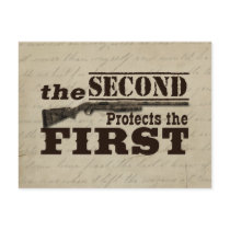 Second Amendment Protects First Amendment Post Cards