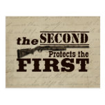 Second Amendment Protects First Amendment Post Cards