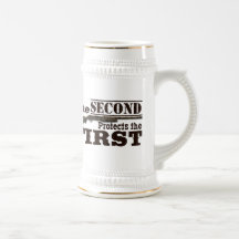 Second Amendment Protects First Amendment Stein Mug