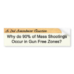 Second Amendment Question bumper stickers