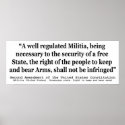Second Amendment to the United States Constitution posters