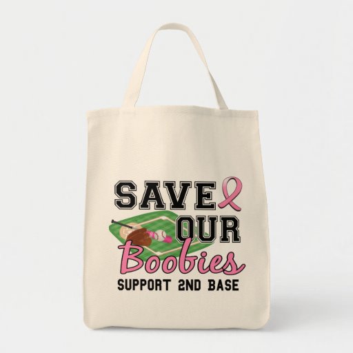 Second Base 11 Breast Cancer Canvas Bag