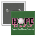 Second Base 8 Breast Cancer Pin
