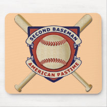 Second Baseman, American Pastime Mousepads