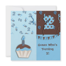 Second Birthday : Boy : Invitation
