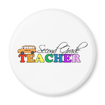 Second Grade Teacher Fridge Magnets