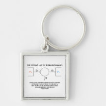 Second Law Of Thermodynamics (Physics) Work Keychains