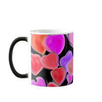 Secret Admirer Hearts Magic Mug