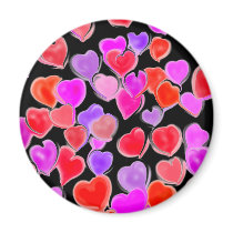 Secret Admirer Hearts magnet