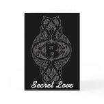Secret Love Monogram Greeting Card-Customise