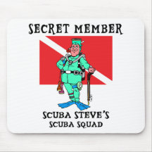 Secret Member SCUBA Steve Mouse Pad