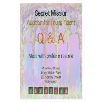 Secret Mission - Audition Young Talent