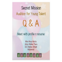 Secret Mission - Audition Young Talent  V3 CBaloon