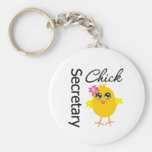 Secretary Chick Keychains