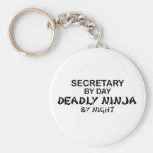 Secretary Deadly Ninja by Night Keychains