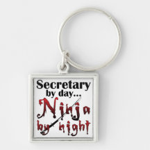 Secretary Ninja Key Chains