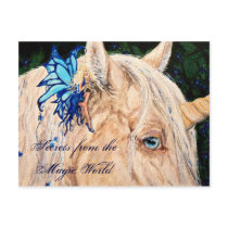 Secrets Magic World Unicorn Fairy Fantasy postcard