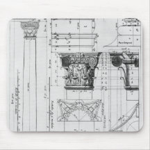 Section and elevation of a composite column mousepads