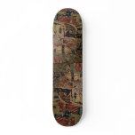 Section of tapestry skateboard decks