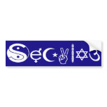 Secular Bumper Sticker bumper stickers