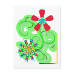 Secular Humanist & Atheist Symbol Flowers postcards