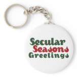Secular Seasons Greetings keychains