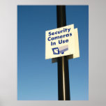 Security Cameras In Use posters