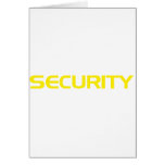 SECURITY GREETING CARD