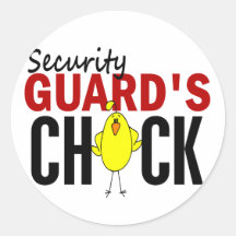 Security Guard's Chick Stickers