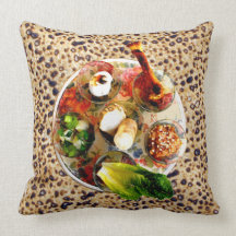 Seder Plate Oops! Pillow - See Both Sides