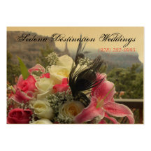 Sedona Destination Weddings Wedding Planner Card Business Card