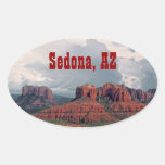 Sedona Red Rock Oval Sticker