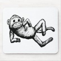 seductive sockmonkey mouse pad