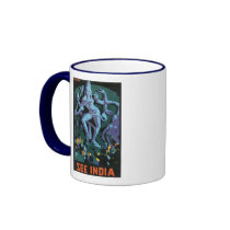 See India Vintage Travel Poster Mug