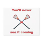 See It Coming Lacrosse Post Cards