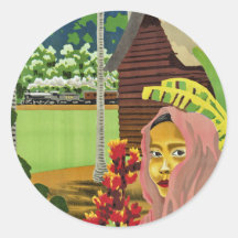 See Malaya Round Sticker