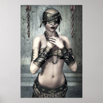 See No Evil Gothic Art Poster