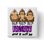 See Speak Hear No Crohns Disease 3 buttons