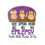 See Speak Hear No Epilepsy 1 stickers