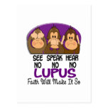 See Speak Hear No Lupus 1 Postcards
