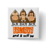 See Speak Hear No Multiple Sclerosis MS 3 Pin