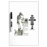 See What Schooling Has Done To Me (Vesalius) Dry-Erase Board
