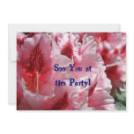 See You at the Party! Invitations Pink Flowers
