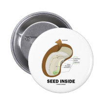 Seed Inside (Biology Humour Food For Thought) Pins