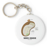 Seed Inside (Dicotyledon Bean Seed Anatomy) keychains