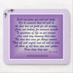 Seek not peace yet seek not strife mouse mats