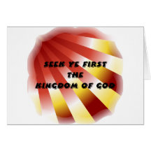 Seek ye first The Kingdom of God - 13 Cards