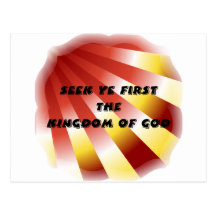 Seek ye first The Kingdom of God - 13 Postcards