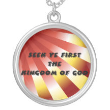 Seek ye first The Kingdom of God Personalized Necklace