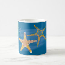 Seesterne starfish tee tasse
